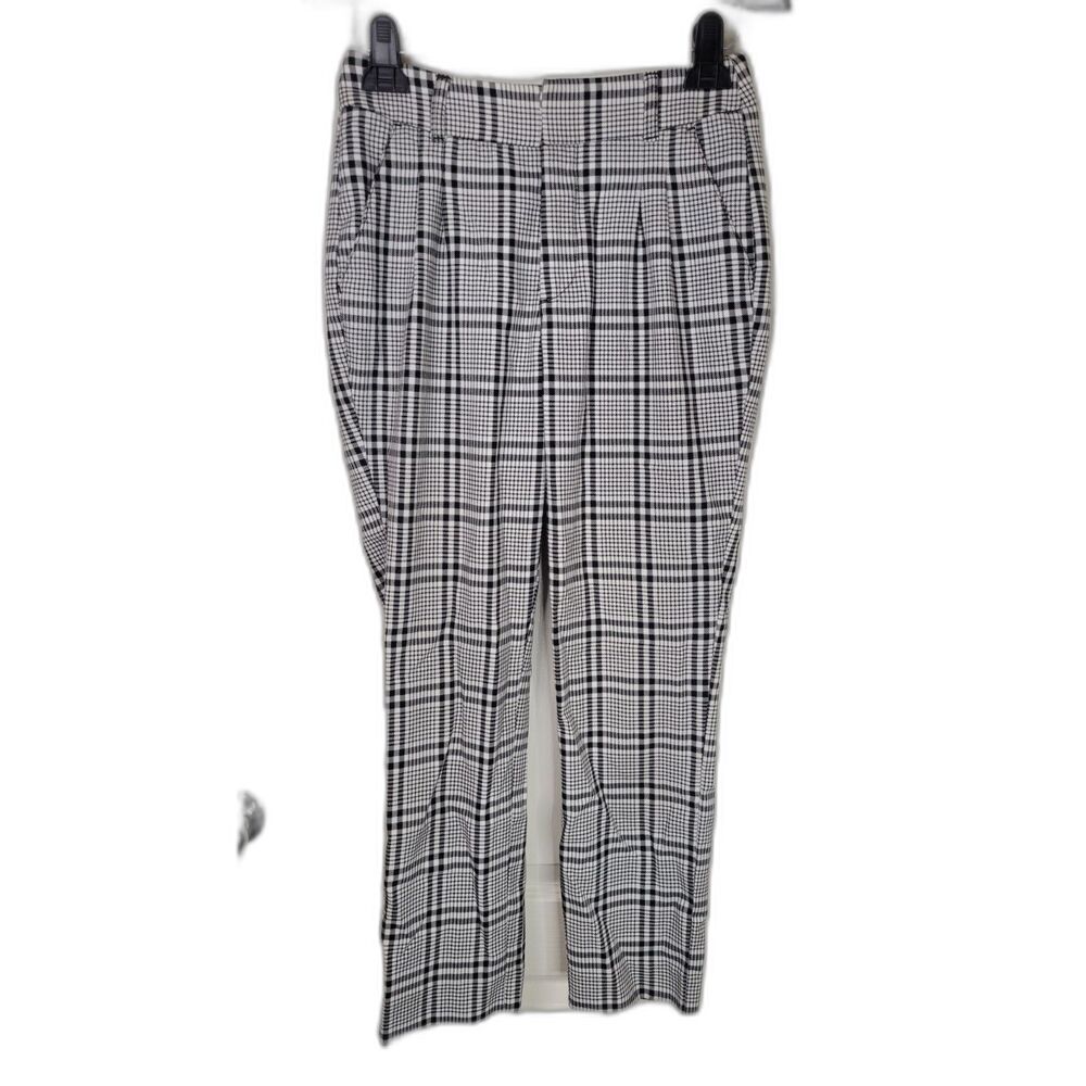 Abercrombie & Fitch Plaid Tartan High Waist Ankle Y2K Pants Trouser